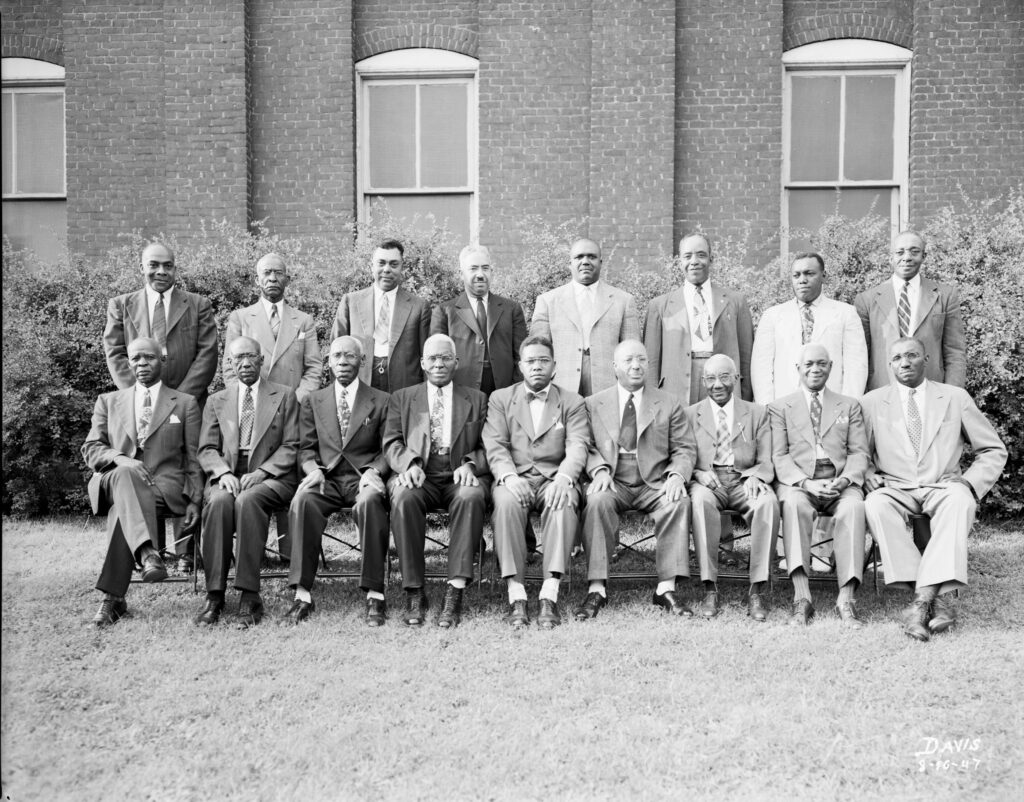 Photo of Rev. A. L. James and Parishioners