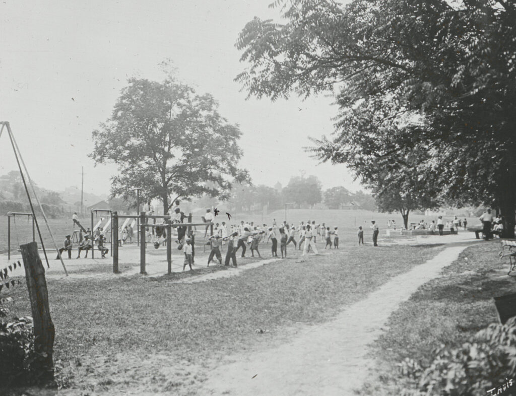 Photo of a busy day in Washington Park